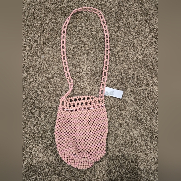 American Eagle Womens Beaded Satchel Bucket Bag Purse Small (17 in. - 22 in.) - Picture 6 of 6